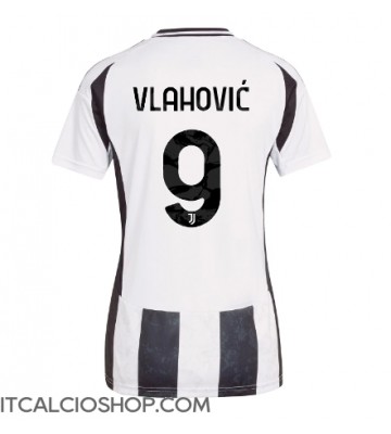 Juventus Dusan Vlahovic #9 Prima Maglia Femmina 2024-25 Manica Corta